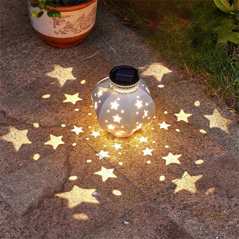 Outdoor Lighting Quality - Garden Star Projector Lamp Hanging Solar