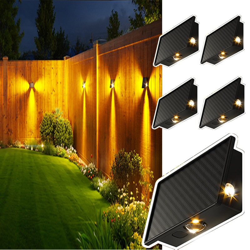 Deck Step Light - Solar Railing Lights 5 Modes IP65