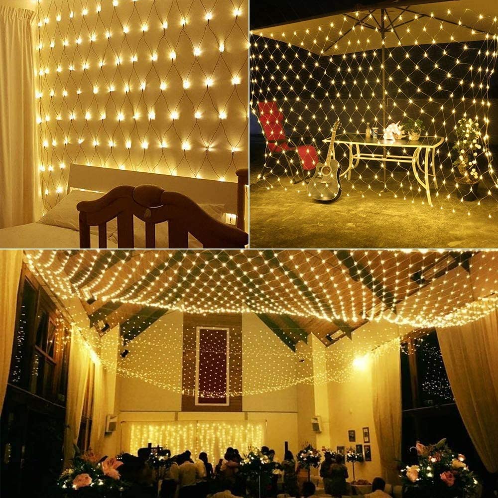 LED Mesh String Lights, 3mX2m  - Outdoor Lighting Grid Screen recension och pris