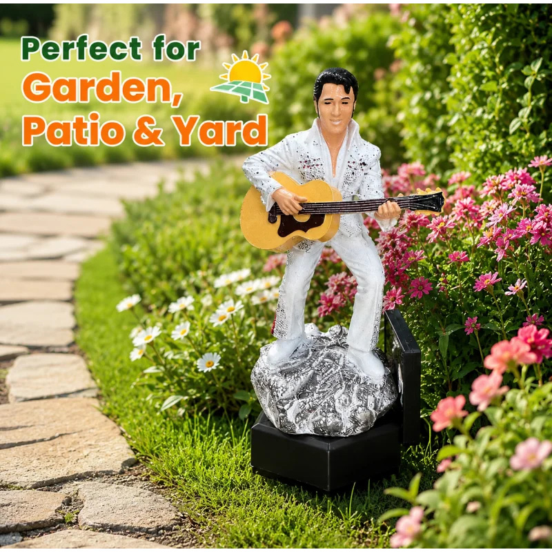 Elvis Solar Garden Statue Ligh - Outdoor Lighting Vintage recension och pris
