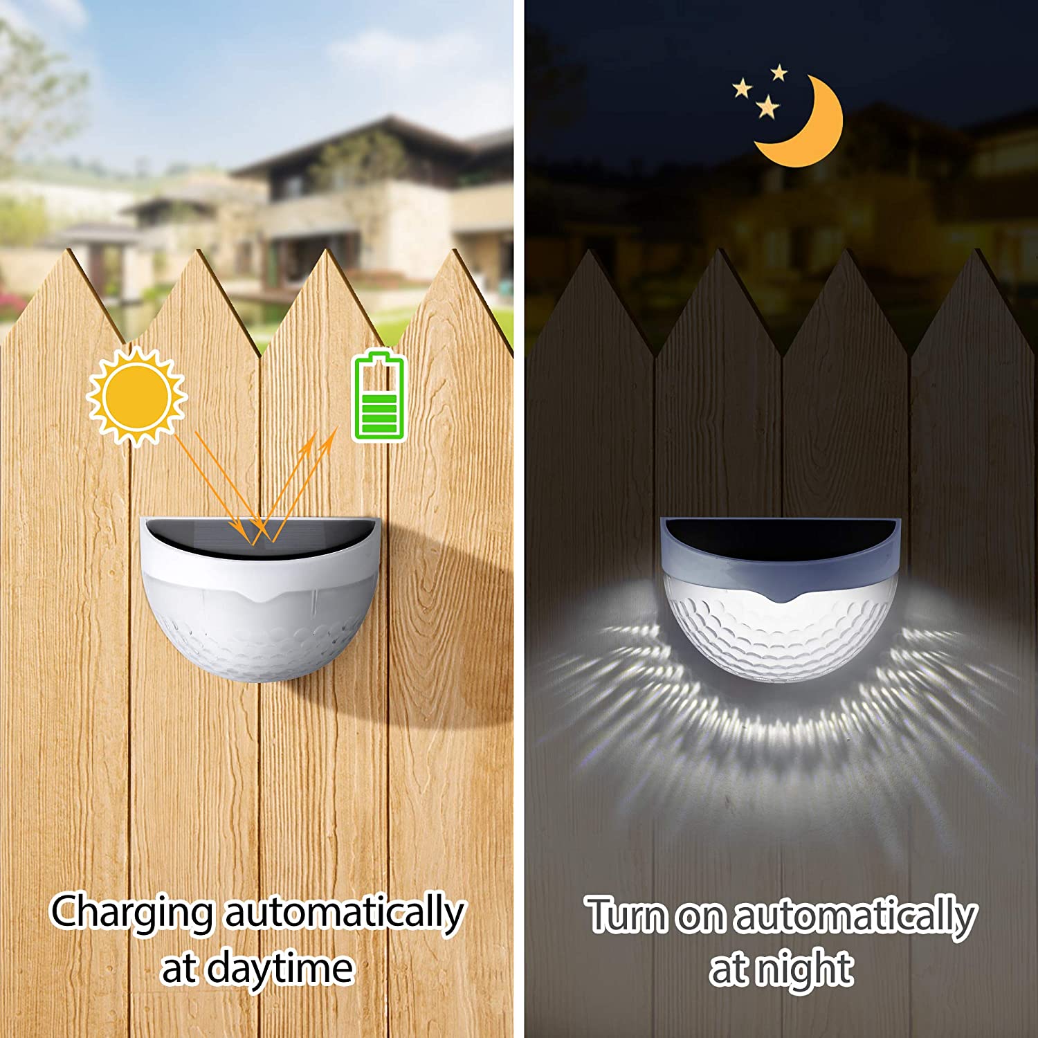 LED Solar Light Outdoor Wall L - Outdoor Lighting Amazon recension och pris