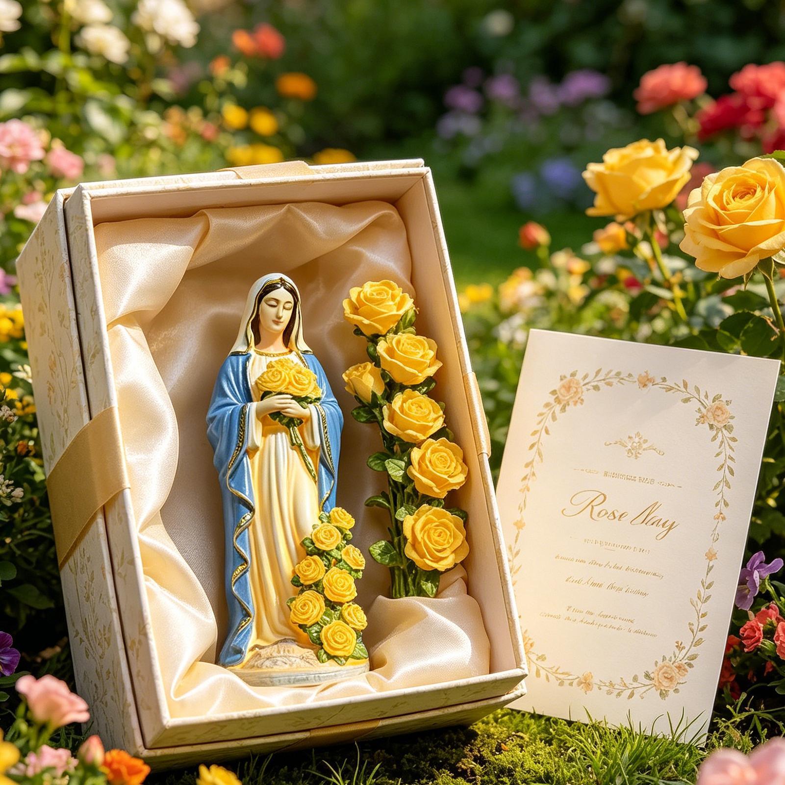 Virgin Mary Solar Statue Garde - Outdoor Lighting Quality recension och pris