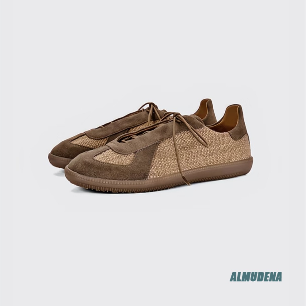 Patchwork Suede Linen Sneakers - Outdoor Lighting Vintage recension och pris