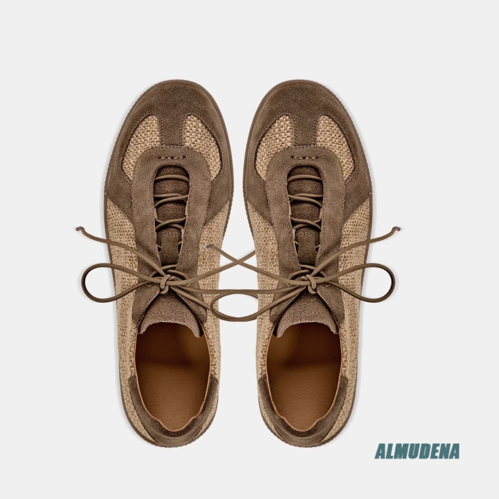 Patchwork Suede Linen Sneakers - Outdoor Lighting Vintage recension och pris