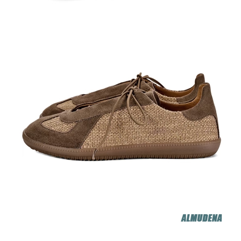 Patchwork Suede Linen Sneakers - Outdoor Lighting Vintage recension och pris