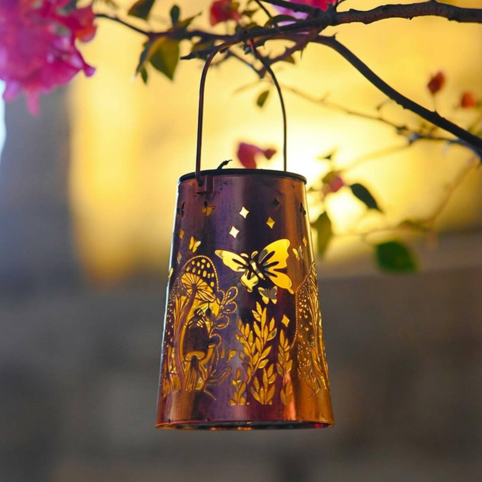 Floral Garden Lantern Pattern  - Hanging Outdoor Lighting recension och pris