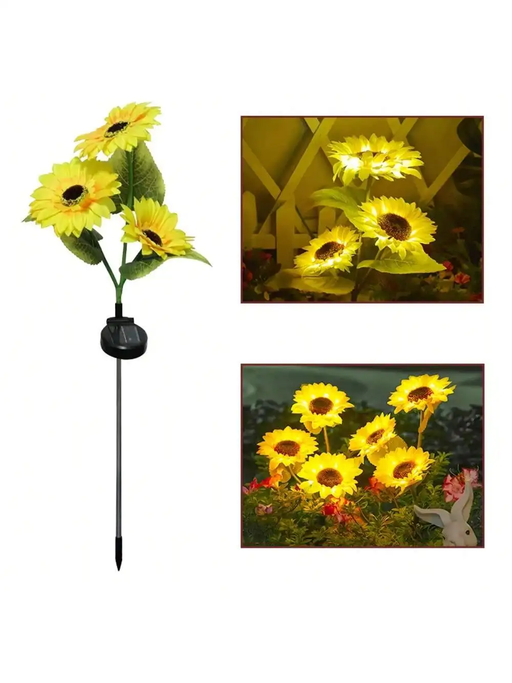 Solar Powered Sunflower Light  - Hanging Outdoor Lighting recension och pris