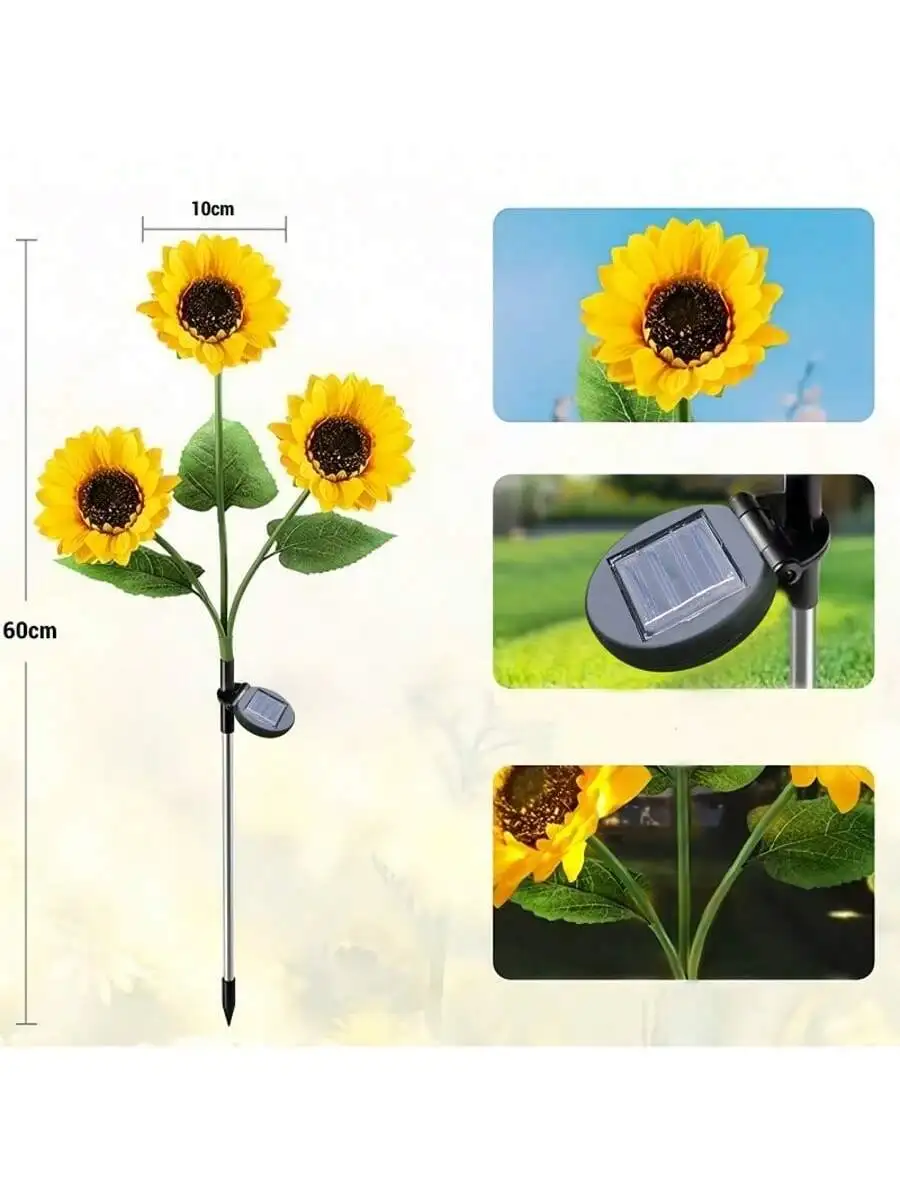 Solar Powered Sunflower Light  - Hanging Outdoor Lighting recension och pris