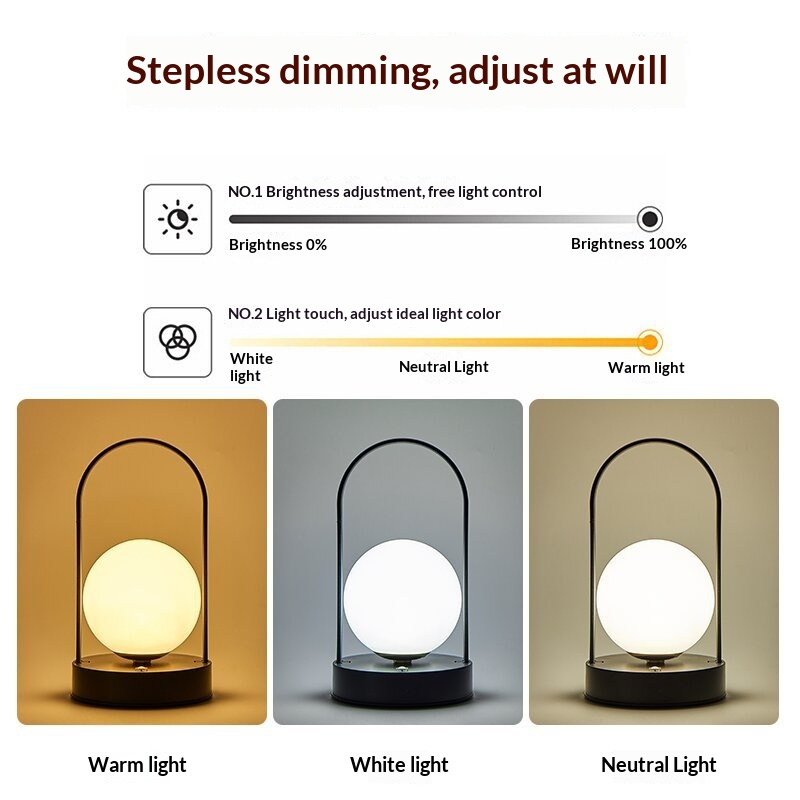 Portable LED Table Lamp for Be - Outdoor Lighting Accent recension och pris