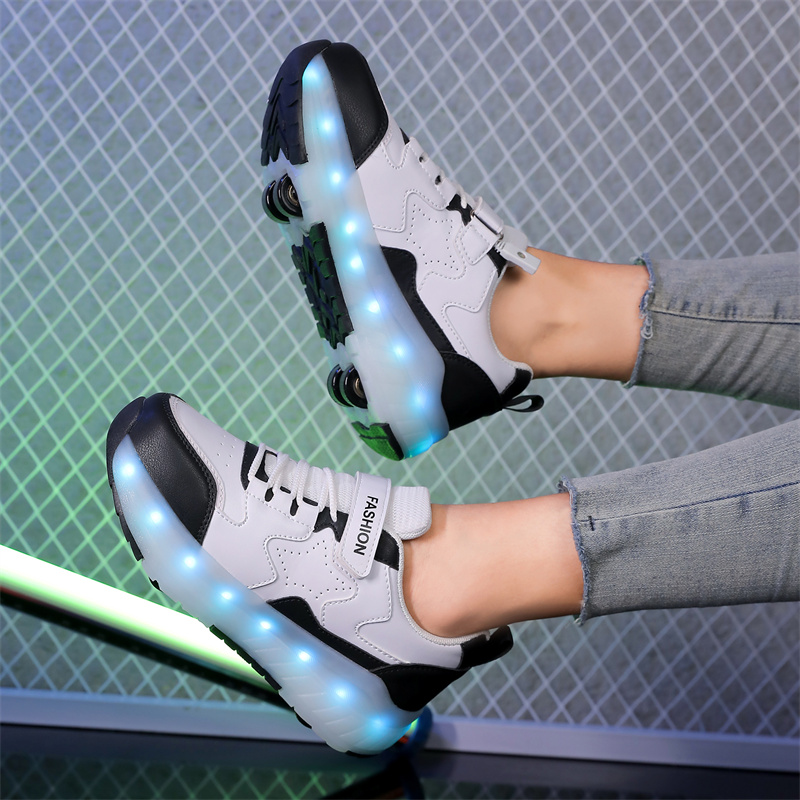 Kid Led Sneakers USB Charging  - Outdoor Lighting Grid Screen recension och pris