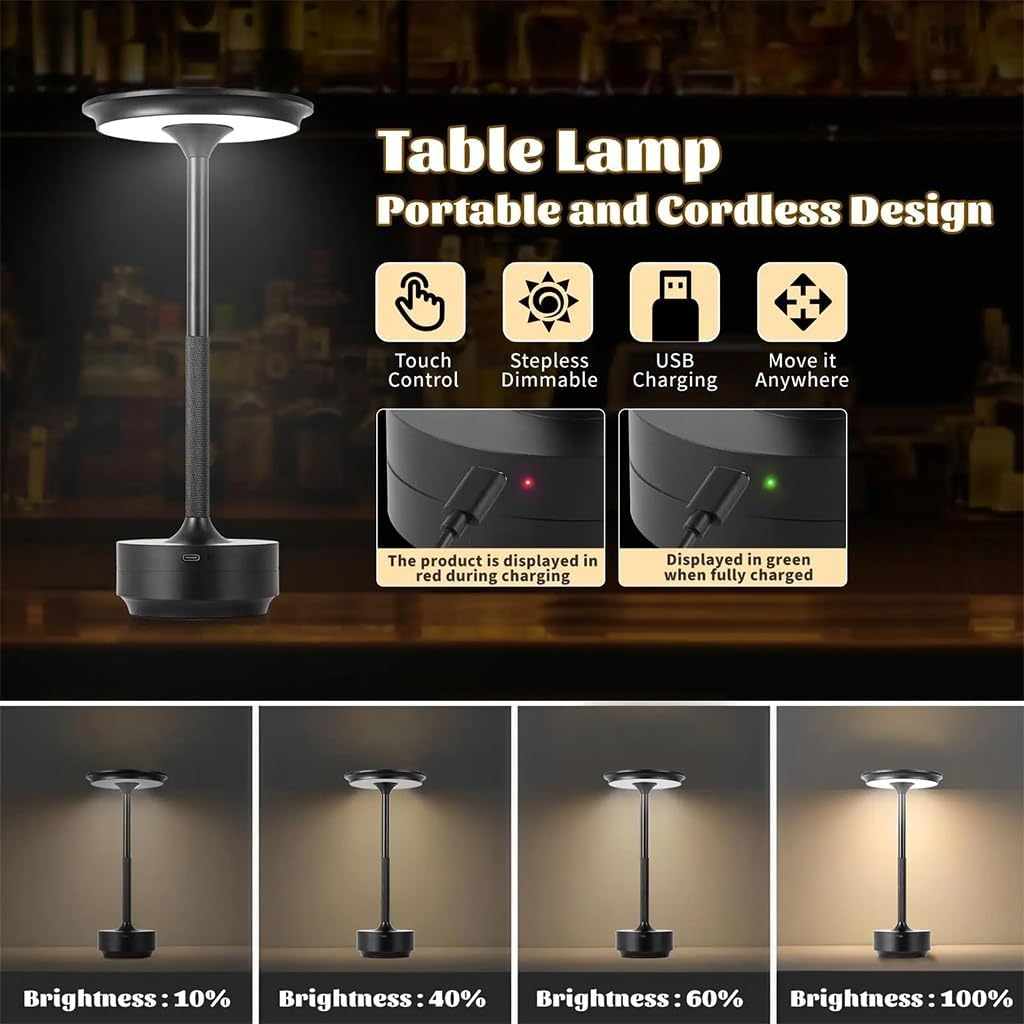Cordless Table Lamp Rechargeab - Outdoor Lighting Restaurant recension och pris
