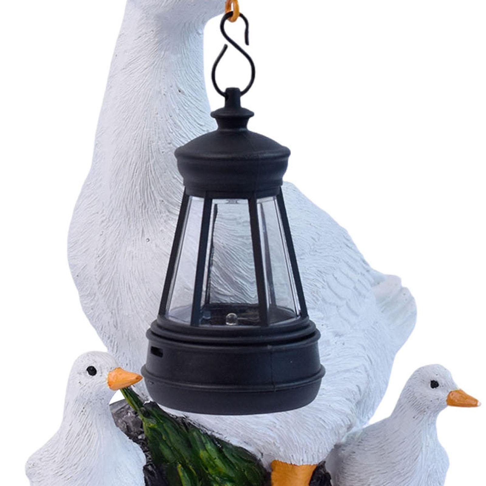 White Duck Ornament with Solar - Outdoor Lighting Accent recension och pris