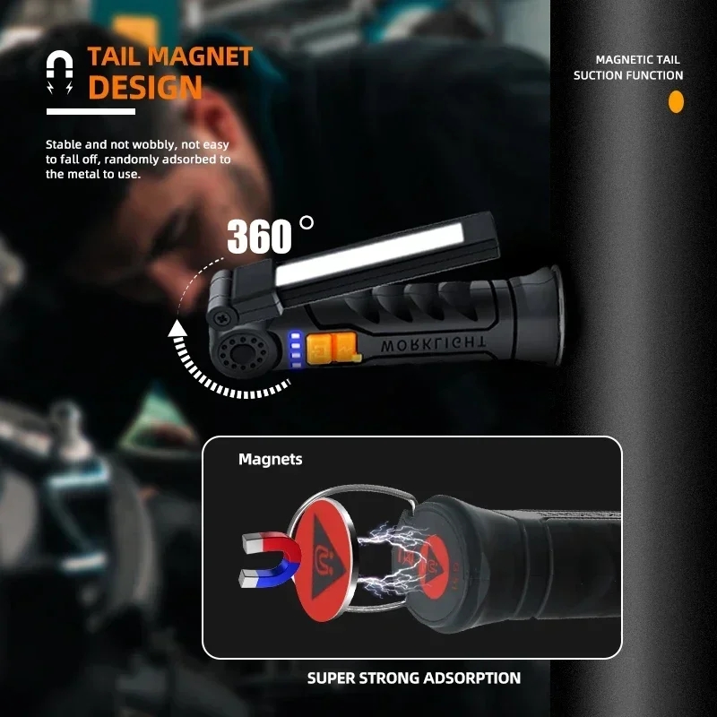 Portable COB LED Flashlight US - Hanging Outdoor Lighting recension och pris