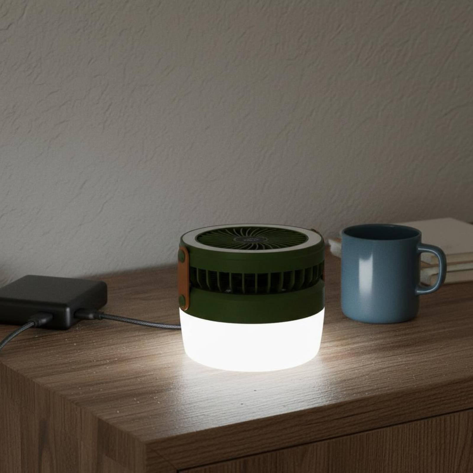Solar Camping Fan Lantern Fold - Hanging Outdoor Lighting recension och pris