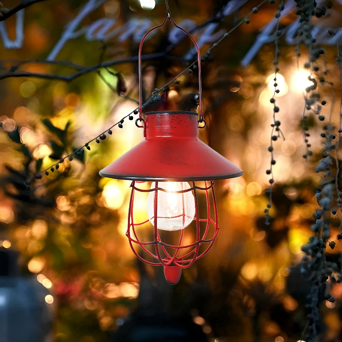 Solar Lantern Outdoor Hanging  - Outdoor Lighting Vintage recension och pris
