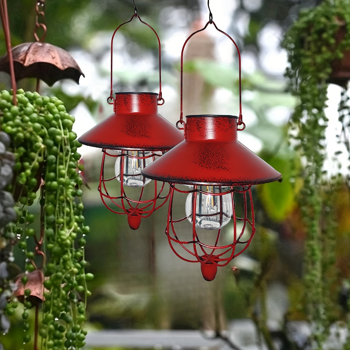 Solar Lantern Outdoor Hanging  - Outdoor Lighting Vintage recension och pris