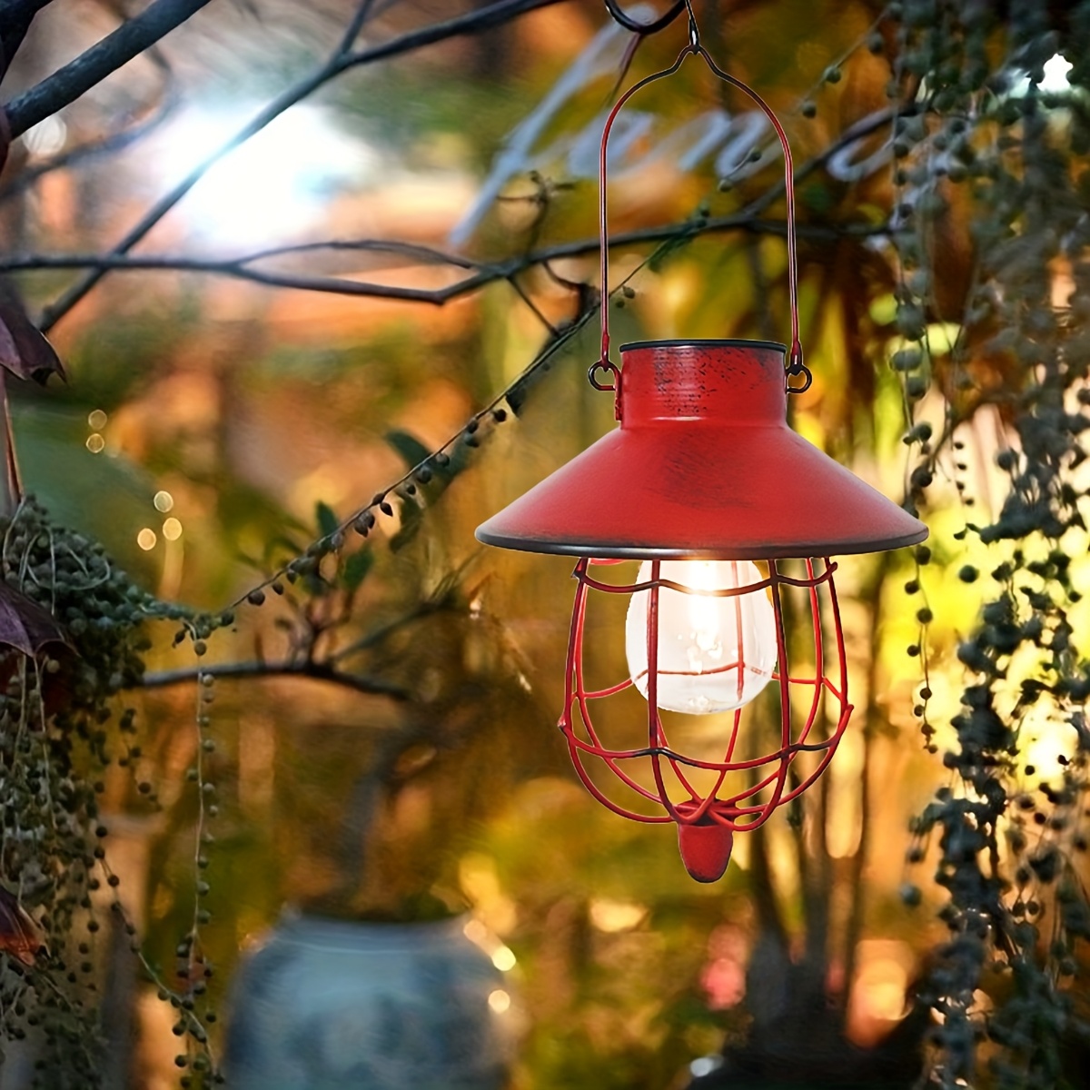 Solar Lantern Outdoor Hanging  - Outdoor Lighting Vintage recension och pris