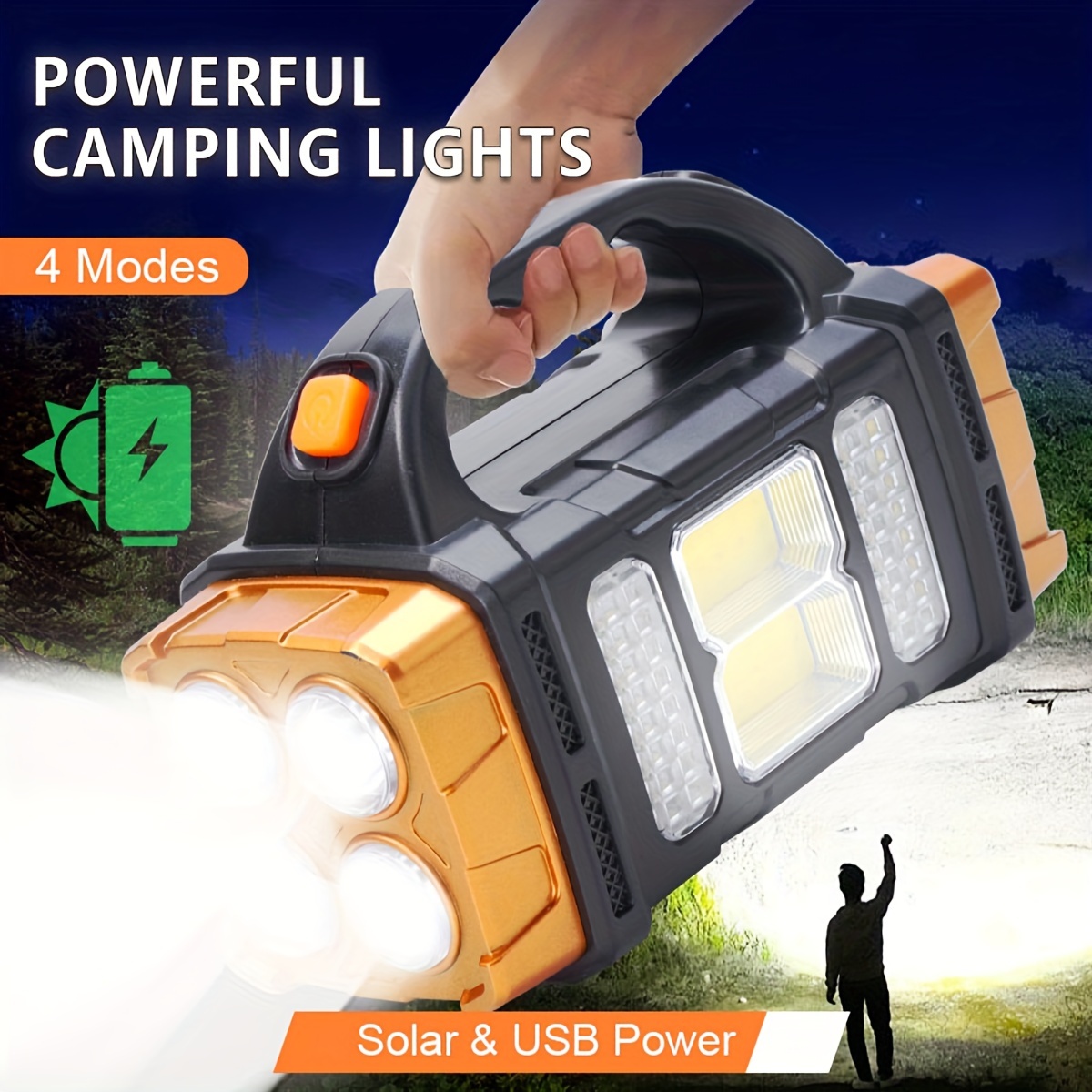 New Upgrade Rechargeable High  - Outdoor Lighting Quality recension och pris
