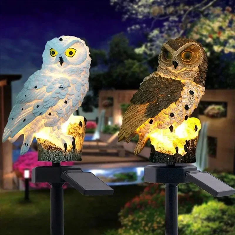 Solar Owl Statue Garden Light  - Outdoor Lighting Quality recension och pris