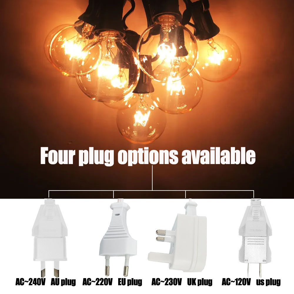 Vintage G40 Clear Bulb String  - Outdoor Lighting Vintage recension och pris