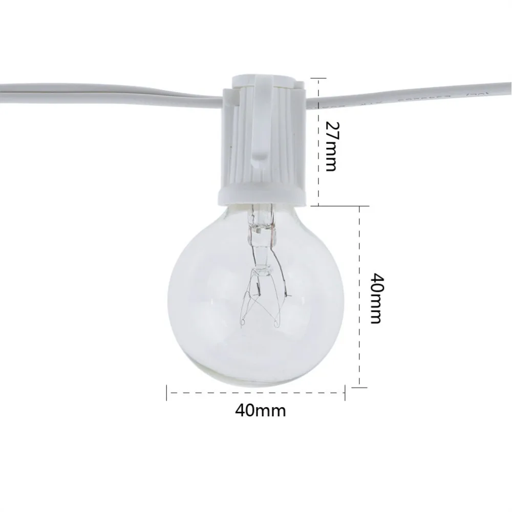 Vintage G40 Clear Bulb String  - Outdoor Lighting Vintage recension och pris