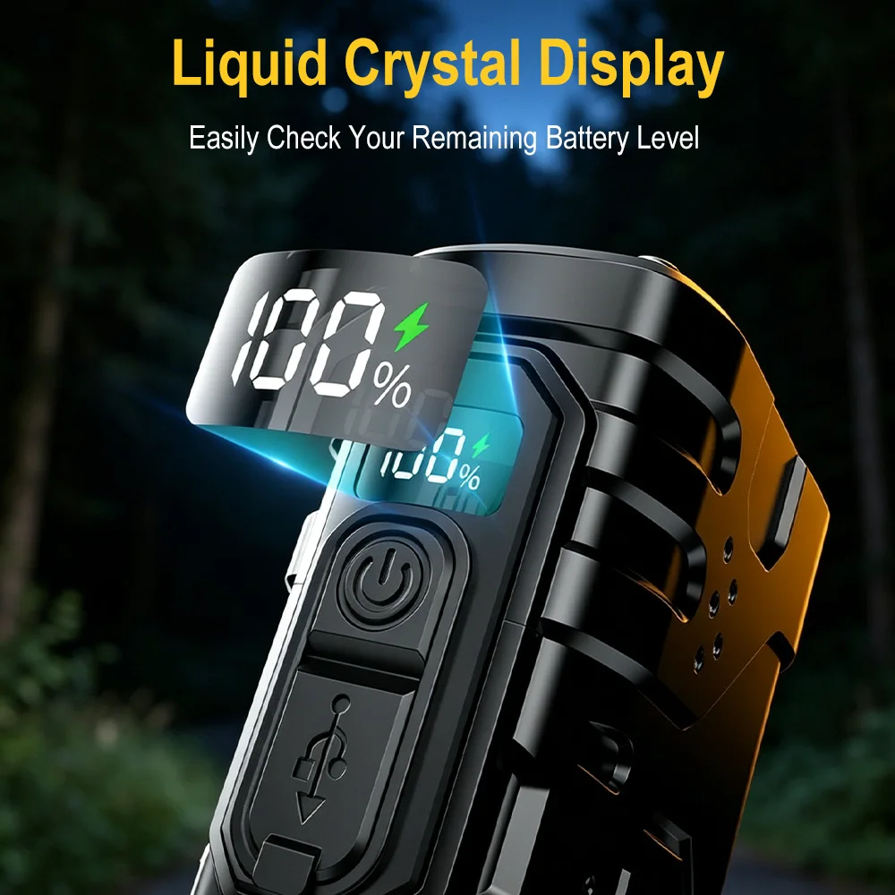 BORUIiT Hand Crank EDC LED Fla - Outdoor Lighting Quality recension och pris