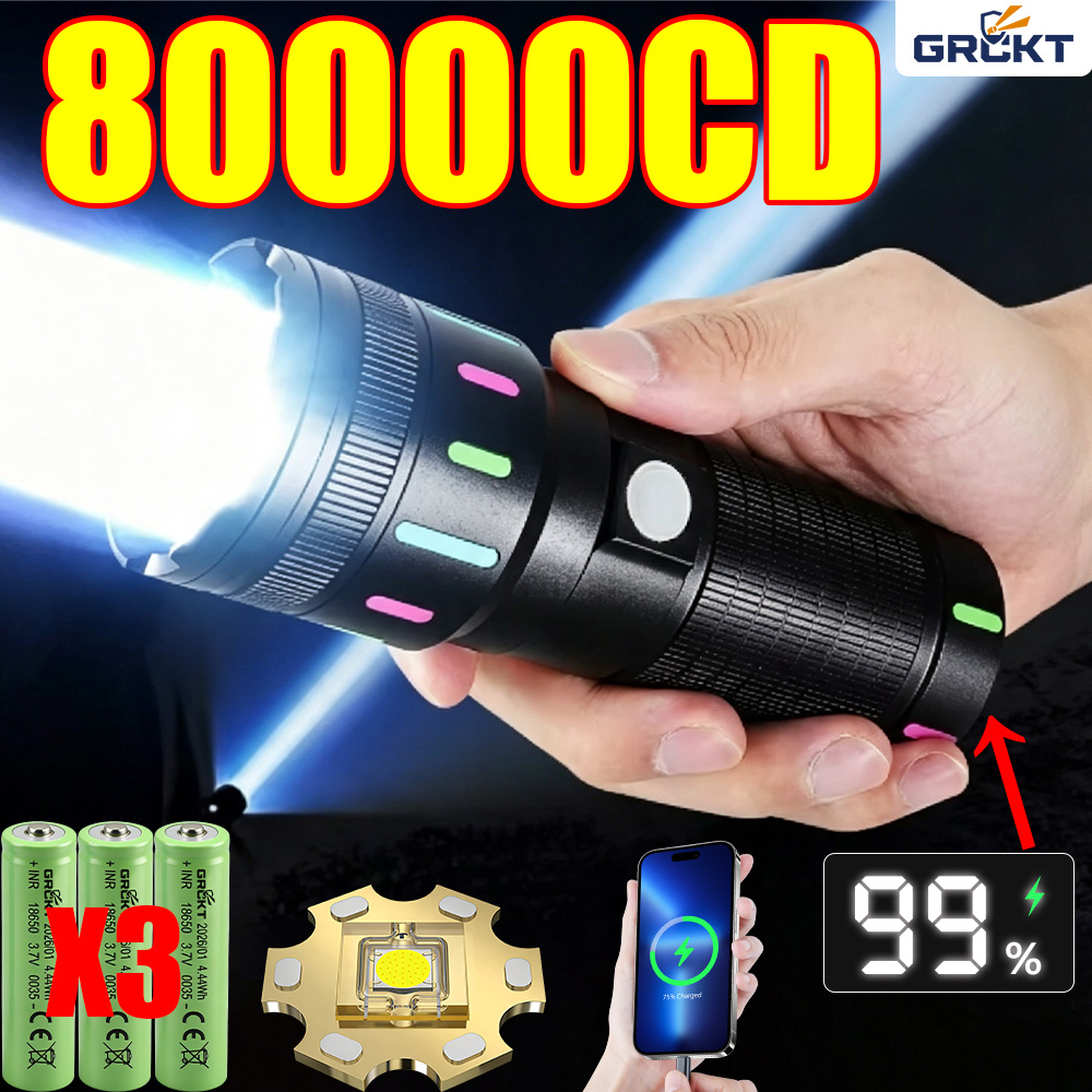 80000CD Most Powerful LED Flas - Outdoor Lighting Quality recension och pris