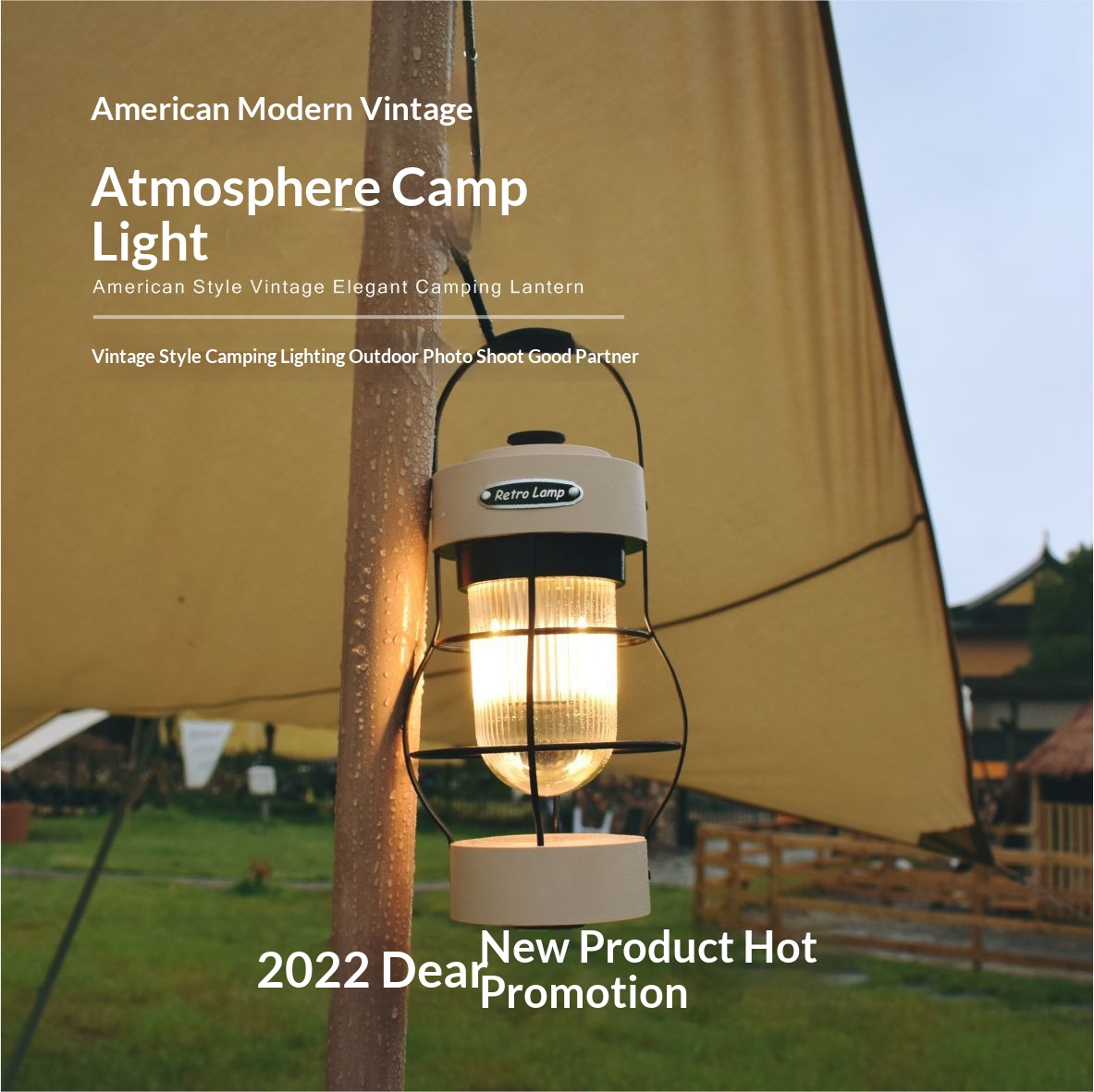 Vintage Rechargeable LED Campi - Outdoor Lighting Accent recension och pris