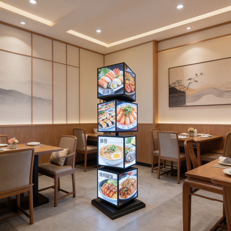 Custom Square Rotating Light B - Outdoor Lighting Restaurant recension och pris