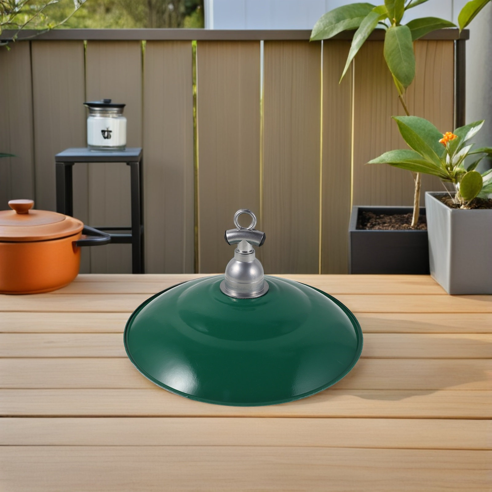 30Cm Rustic Enamel Lamp Shade  - Outdoor Lighting Vintage recension och pris