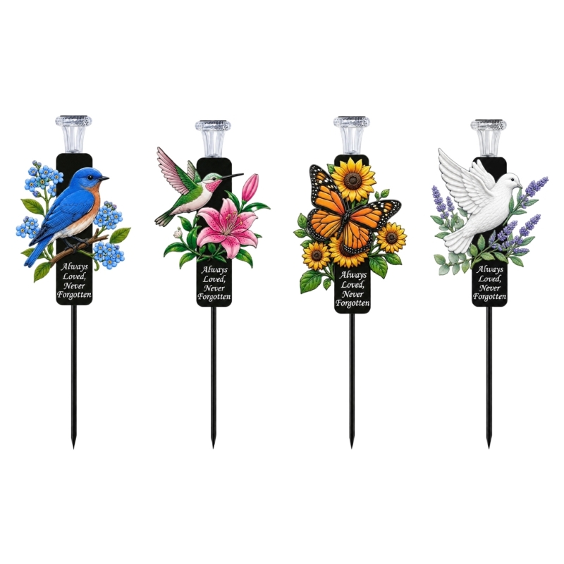 Solar Garden Stake Light Metal - Outdoor Lighting Accent recension och pris