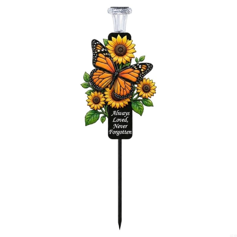 Solar Garden Stake Light Metal - Outdoor Lighting Accent recension och pris