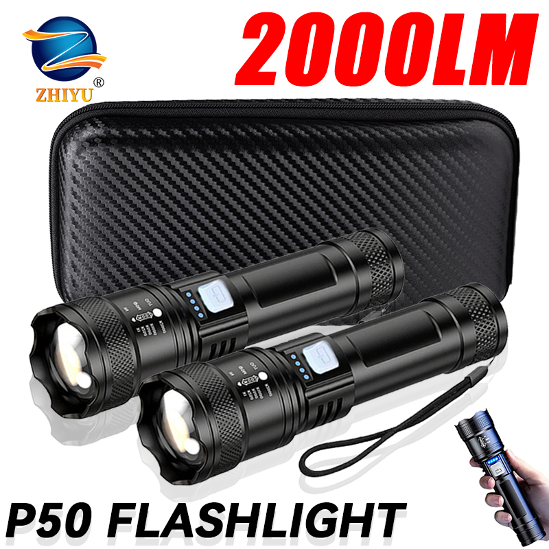 Tactical LED Flashlight 2000LM - Outdoor Lighting Quality recension och pris