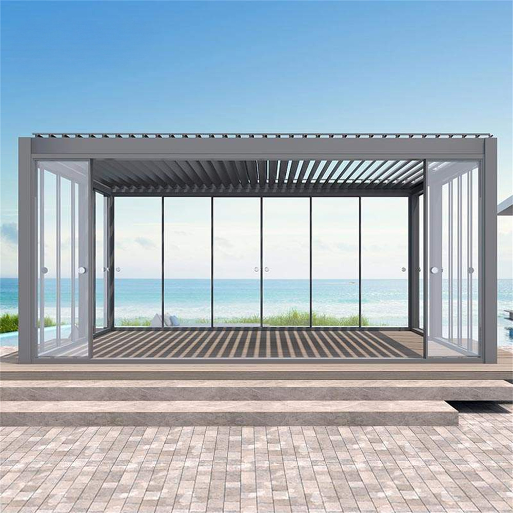 Aluminum Bioclimatic Pergola S - Outdoor Lighting Restaurant recension och pris